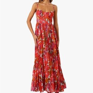 Petal & Pup Petal & Pup Women's Achanti Pleated Maxi Dress Size L